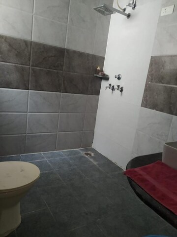 Bathroom in 1 RK Apartment at Hanumant Bollywood Heights-2, Dhakoli Village – for Rent