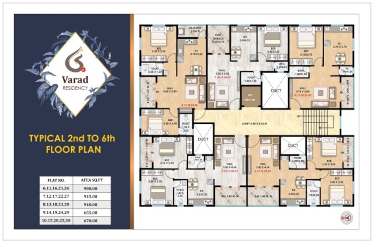 Floor Plan, nashik road 2 Bedroom 915 Sq.Ft. Apartment In Nashik Road Nashik 8131537