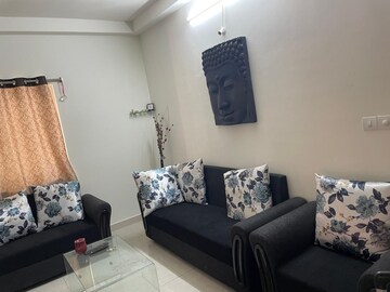 Living Room in 2 BHK Apartment at Prestige High Fields, Gachibowli – for Rent