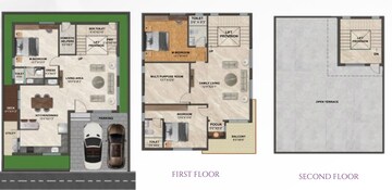 Floor Plan in 3 BHK Villa at GNR Anvaya Icon City, Kongara Kalan – for Sale