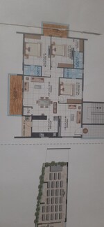 3 BHK + Pooja Room 2228 Sq.Ft. Apartment in Hallmark Sunnyside