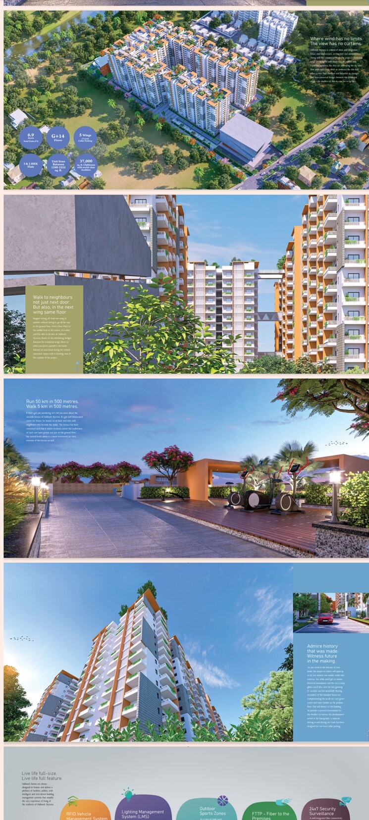 Exterior View, hallmark-skyrena 3 Bedroom 2255 Sq.Ft. Apartment In Narsingi Hyderabad 8131819