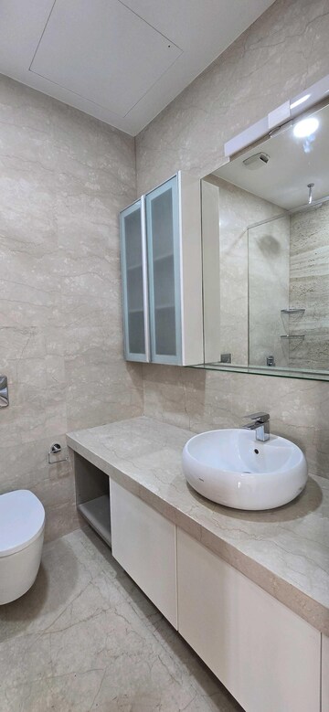 Bathroom in 3 BHK Apartment at Omkar 1973, Worli – for Rent