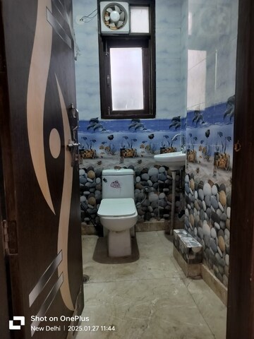 Bathroom in 1 BHK Apartment at Palm Residency Chhatarpur, Chattarpur – for Rent