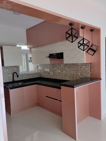 Kitchen in 3 BHK Apartment at SJR Blue Waters, Off Sarjapur Road – for Rent