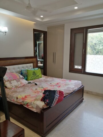 Bedroom in 3 BHK Builder Floor at Anand Niketan – for Rent