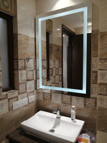 Bathroom in 3 BHK Builder Floor at Anand Niketan – for Rent