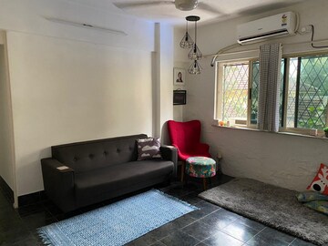 Living Room in 1 BHK Apartment at Bandra West – for Rent