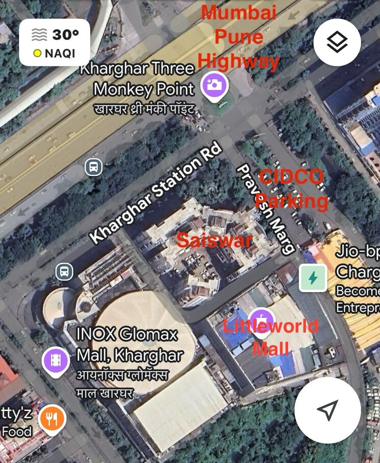 Map Location, sai-chs-kahrghar 2 Bedroom 850 Sq.Ft. Apartment In Kharghar Navi Mumbai 8133444