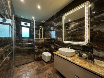 Bathroom in 3 BHK Builder Floor at Emaar Emerald Plaza, Sector 65 – for Sale