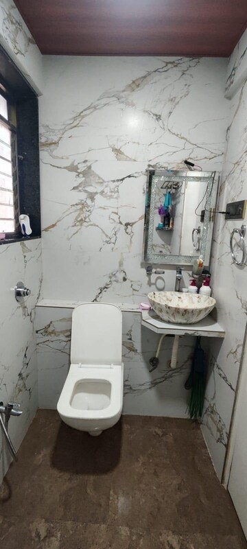 Bathroom in 2 BHK Apartment at MJ Shah Centrio, Govandi – for Rent