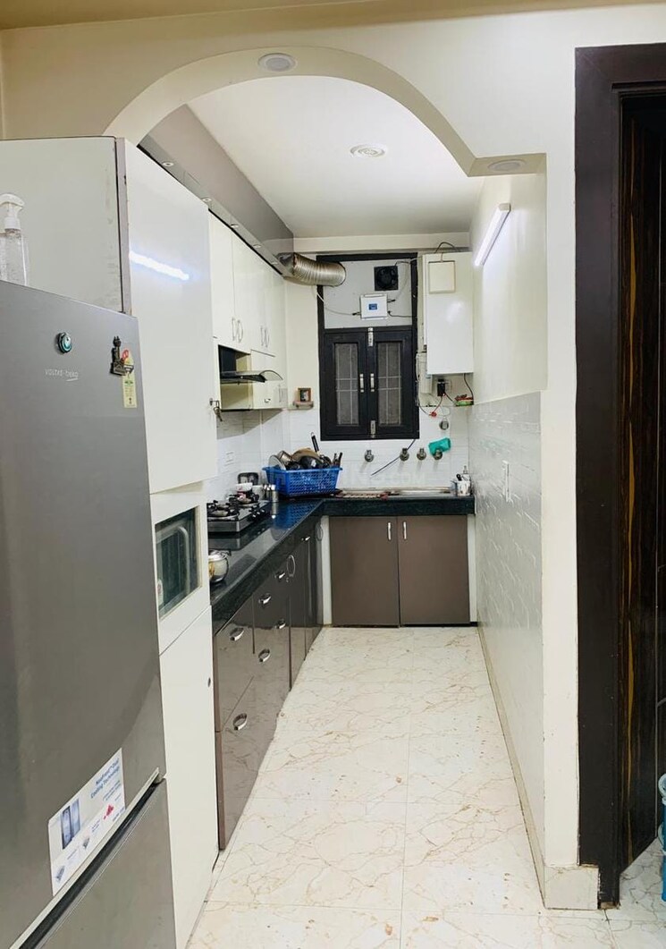 Kitchen, mahavir enclave 1 3 Bedroom 1000 Sq.Ft. Builder Floor In Mahavir Enclave 1 Delhi 8133578