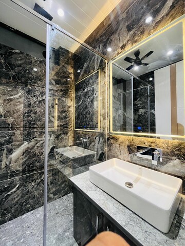 Bathroom in 3 BHK Builder Floor at Kohli One Malibu Town, Sector 47 – for Sale