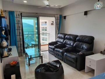 Living Room in 3 BHK Apartment at DB Orchid Woods, Goregaon East – for Rent