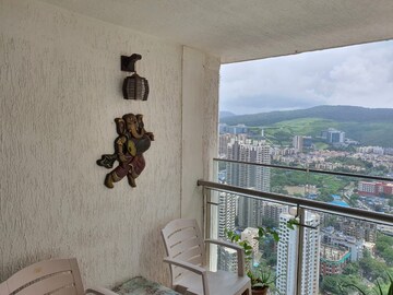 Balcony in 3 BHK Apartment at DB Orchid Woods, Goregaon East – for Rent
