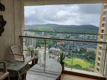 Balcony in 3 BHK Apartment at DB Orchid Woods, Goregaon East – for Rent