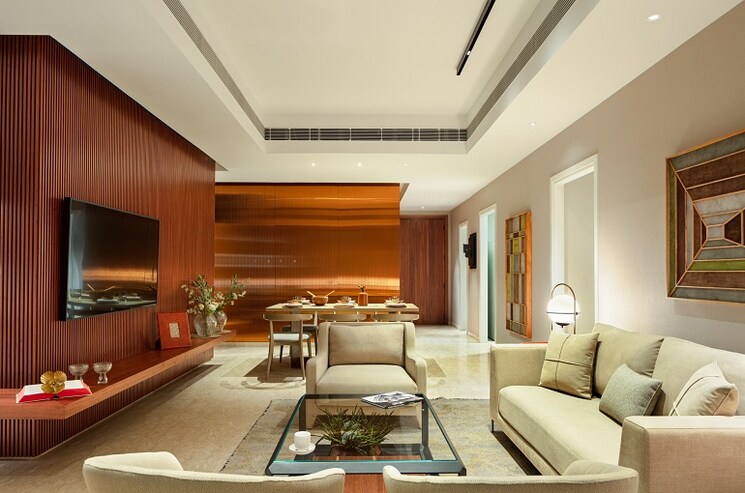 Living Room, conscient-hines-elevate 3 Bedroom 2295 Sq.Ft. Apartment In Sector 59 Gurgaon 8133967