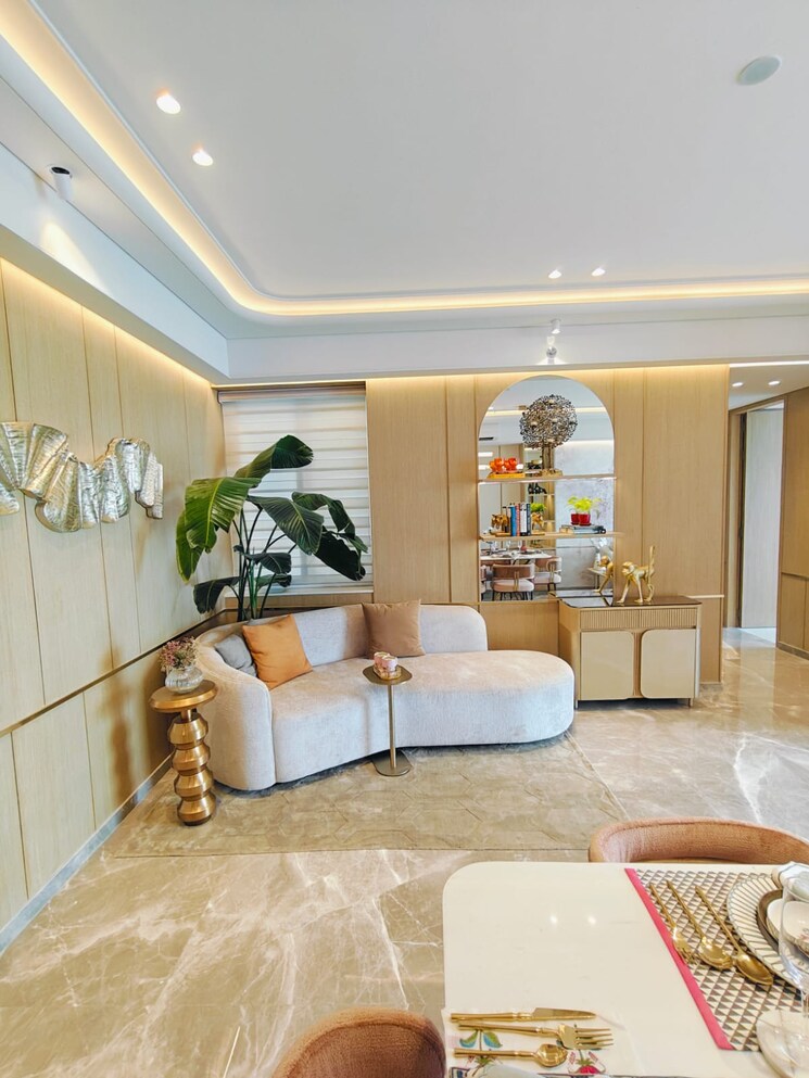 Living Room, raj-tattva 3 Bedroom 1410 Sq.Ft. Apartment In Kapur Bawdi Thane 8134049