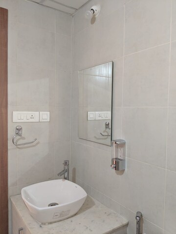 Bathroom in 2 BHK Apartment at Bhartiya Nikoo Homes, Thanisandra Main Road – for Rent