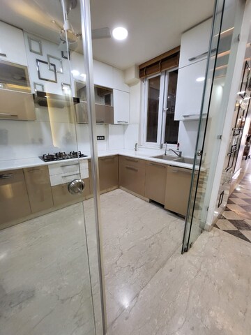 Kitchen in 3 BHK Builder Floor at Greater Kailash I – for Rent