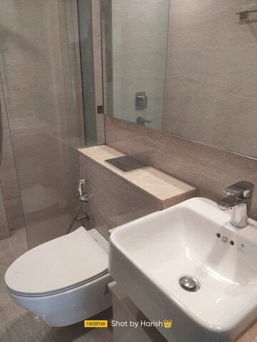 Bathroom in 1 BHK Apartment at Hiranandani Regent Hill, Powai – for Rent