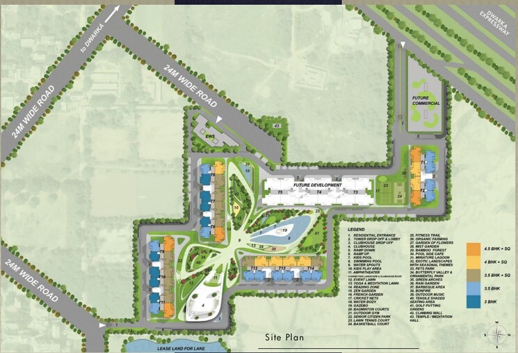 Master Plan, m3m-crown 4 Bedroom 2525 Sq.Ft. Apartment In Sector 111 Gurgaon 8134607