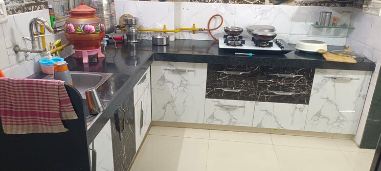 Kitchen, icb-flora 3 Bedroom 1710 Sq.Ft. Apartment In Gota Ahmedabad 8134701