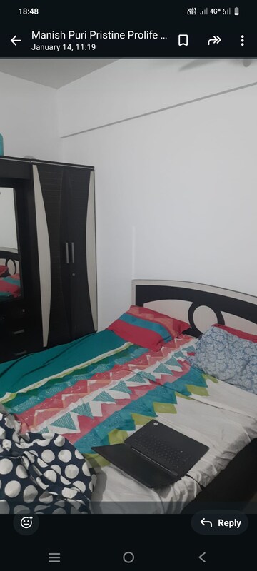 Bedroom in 2 BHK Apartment at Pristine Prolife 1, Wakad – for Rent