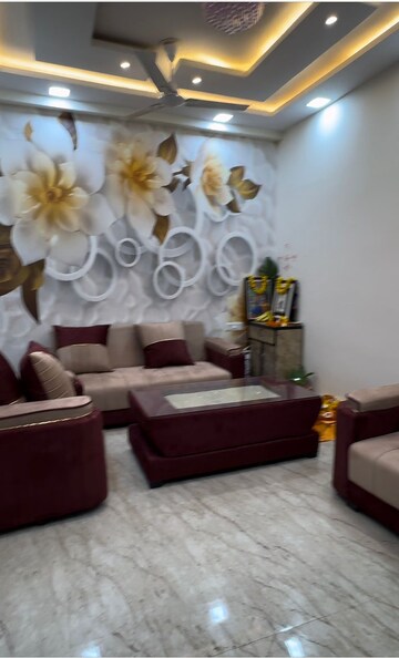 Living Room in 3 BHK Builder Floor at Dwarka Mor – for Rent