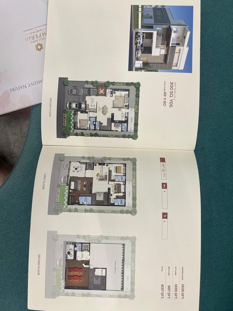 Floor Plan, koncept-ambience-the-trails 5 Bedroom 5100 Sq.Ft. Villa In Manikonda Hyderabad 8134927