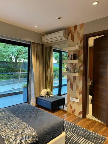 Living Room in 3 BHK Apartment at Krisumi Waterfall Residences, Sihi – for Sale