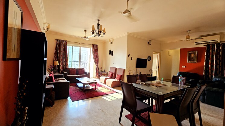 Living Room, hiranandani-whitefield 3 Bedroom 1825 Sq.Ft. Apartment In Ghodbunder Road Thane 8134997