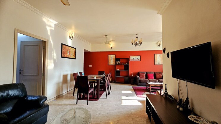 Living Room, hiranandani-whitefield 3 Bedroom 1825 Sq.Ft. Apartment In Ghodbunder Road Thane 8134997