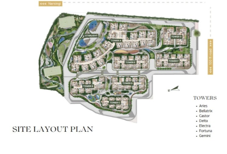 Master Plan, kokapet 3 Bedroom 2320 Sq.Ft. Apartment In Kokapet Hyderabad 8135035