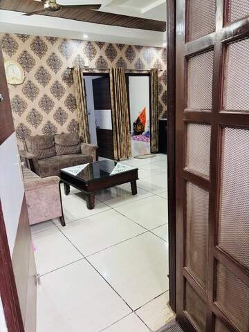 Living Room in 3 BHK Builder Floor at Dhakoli Village – for Sale