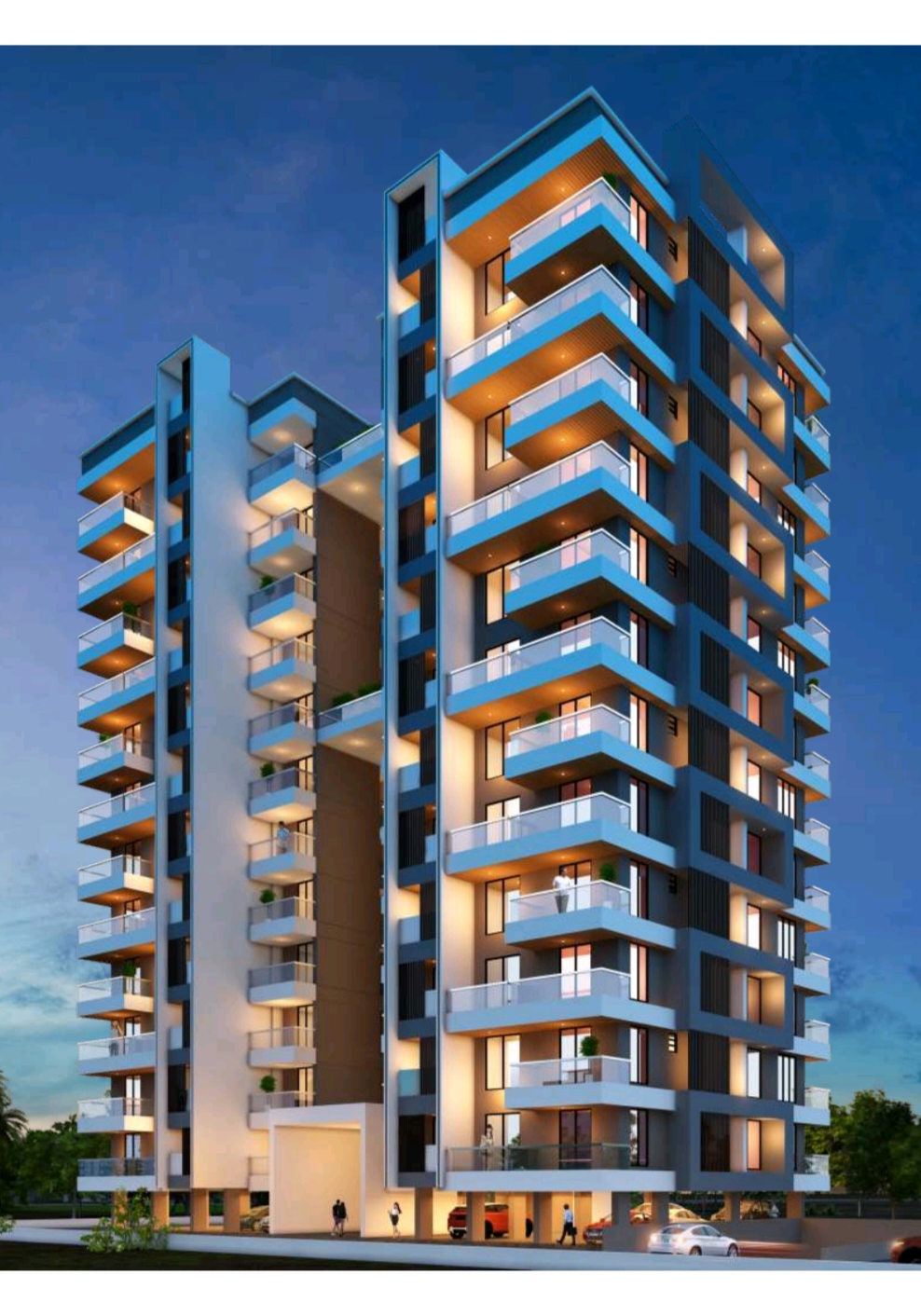 3 BHK 1056 Sq.Ft. Apartment in ABK Saffron