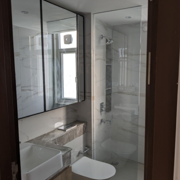 Bathroom in 4 BHK Builder Floor at DLF Gardencity Enclave, Sector 93 – for Rent