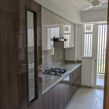 Kitchen in 4 BHK Builder Floor at DLF Gardencity Enclave, Sector 93 – for Rent