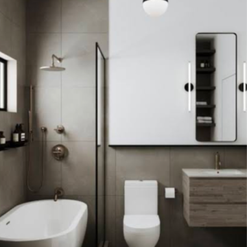 Bathroom in 3 BHK Builder Floor at Anant Raj The Estate Floors, Sector 60 – for Sale