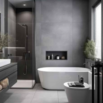 Bathroom in 3 BHK Builder Floor at Anant Raj The Estate Floors, Sector 60 – for Sale