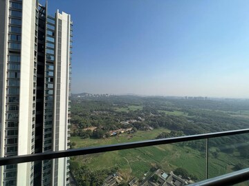 Balcony in 3 BHK Apartment at Oberoi Realty Esquire, Goregaon East – for Rent