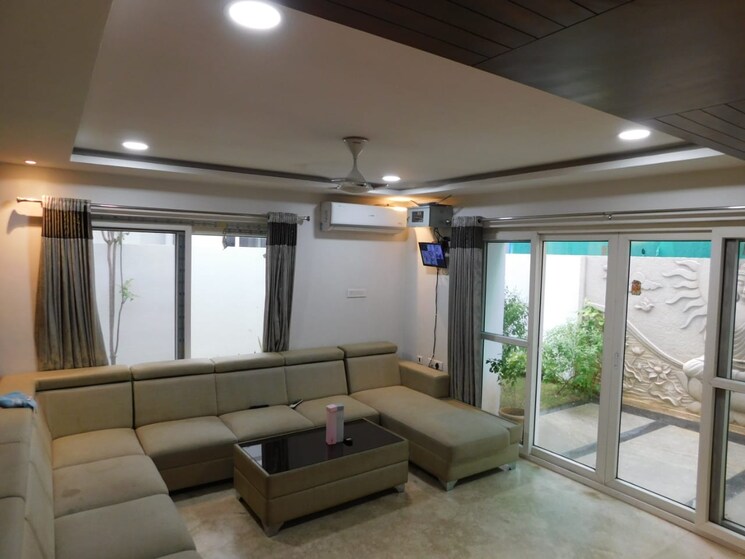 Living Room, legend-chimes 6 Bedroom 357 Sq.Yd. Villa In Kokapet Hyderabad 8135857