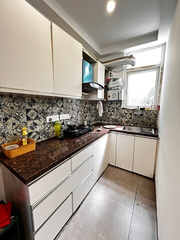 Kitchen in 1 BHK Builder Floor at Ansal Sushant Lok I, Sector 43 – for Rent