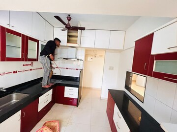 Kitchen in 3 BHK Apartment at Magarpatta Trillium, Hadapsar – for Rent