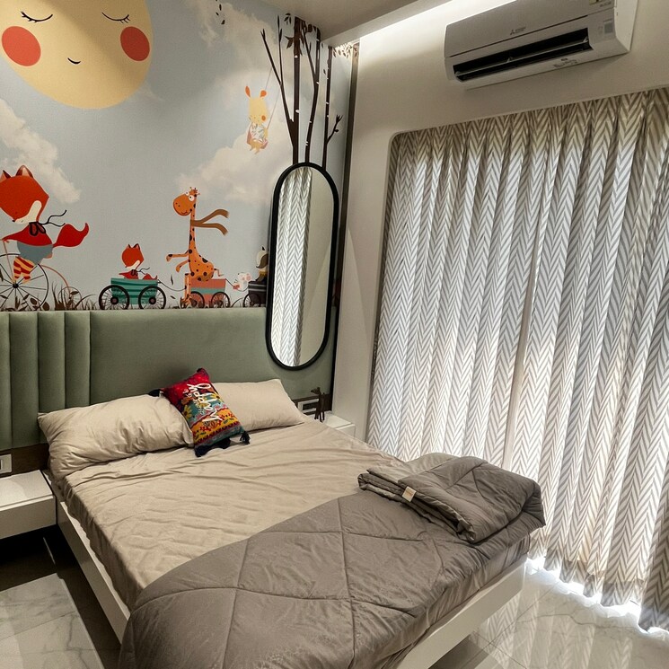 Bedroom, mohan-alcoves 2 Bedroom 1020 Sq.Ft. Apartment In Badlapur West Thane 8136690