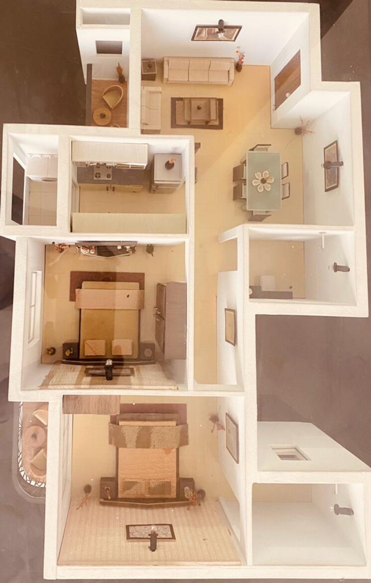 Kitchen, vj-dh-3 1 Bedroom 350 Sq.Ft. Apartment In Kursi Road Lucknow 8136831