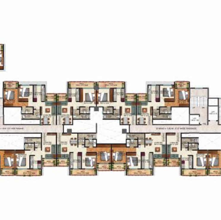 Master Plan, thanekar-palacio 2 Bedroom 595 Sq.Ft. Apartment In Badlapur East Thane 8136863