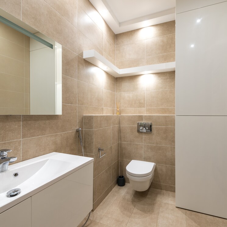Bathroom, ashoka enclave 3 Bedroom 1800 Sq.Ft. Builder Floor In Ashoka Enclave Faridabad 8137314