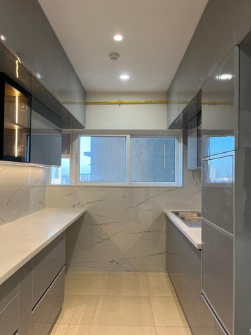 Kitchen in 3 BHK Apartment at Prestige High Fields, Gachibowli – for Rent
