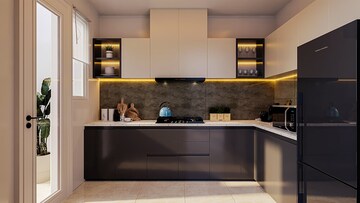 Kitchen in 3 BHK Apartment at Uchdpl Eden, Wave City – for Sale
